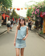 Girls Embroidered Denim Set