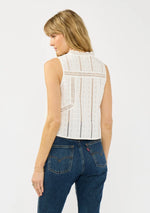 Doriane Lace Tie Front Top