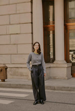 Carlo Wool Blend Wide Pants