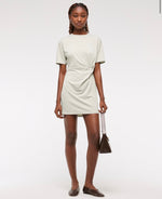 Side Knot Crepe Mini Dress