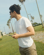 Men Cotton Crewneck Tee