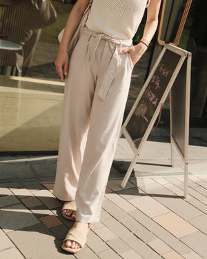 Girls High Rise Wide Leg Trousers