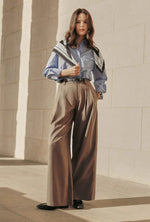 Carlo Wool Blend Wide Pants