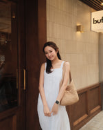Girls Pleated Bow Maxi Dress