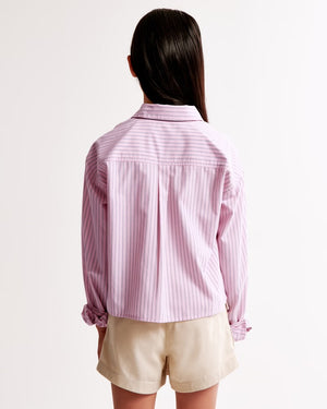 Girls Lightweight Cropped Shirt