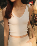 Ribbed Built-In Bra Top