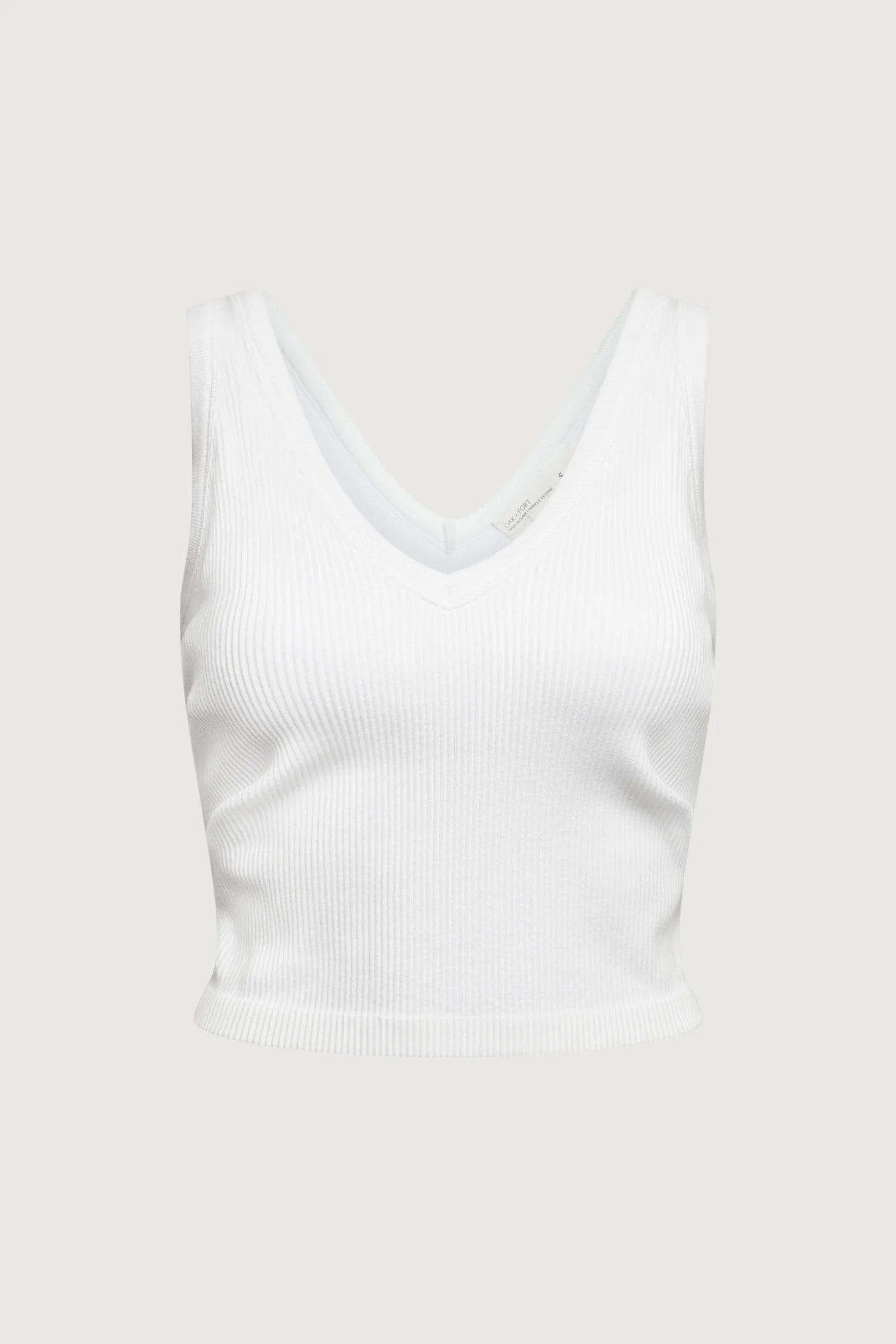 Ribbed Built-In Bra Top