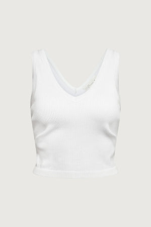 Ribbed Built-In Bra Top