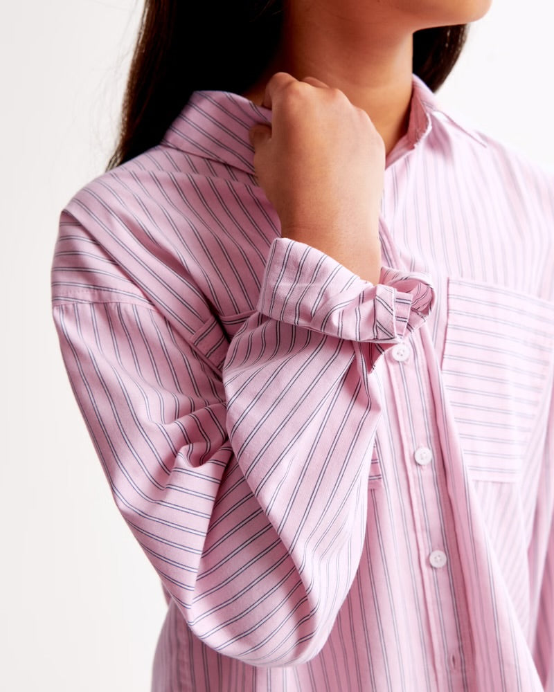 Girls Lightweight Cropped Shirt