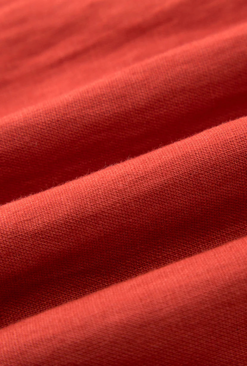Meryl Linen Dress - Red