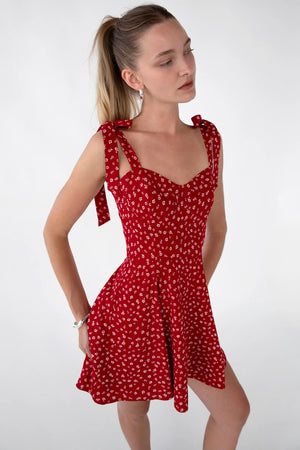 Floral Bustier Mini Dress