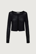 Cropped Crochet Cardigan