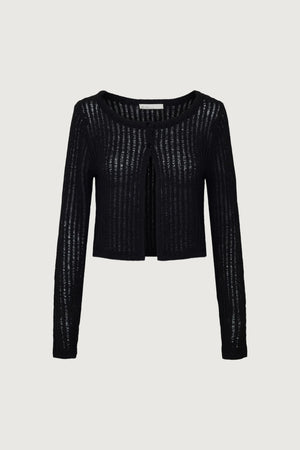 Cropped Crochet Cardigan