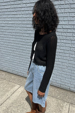 Cropped Crochet Cardigan