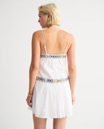 Flowy Embroidered Mini Skort