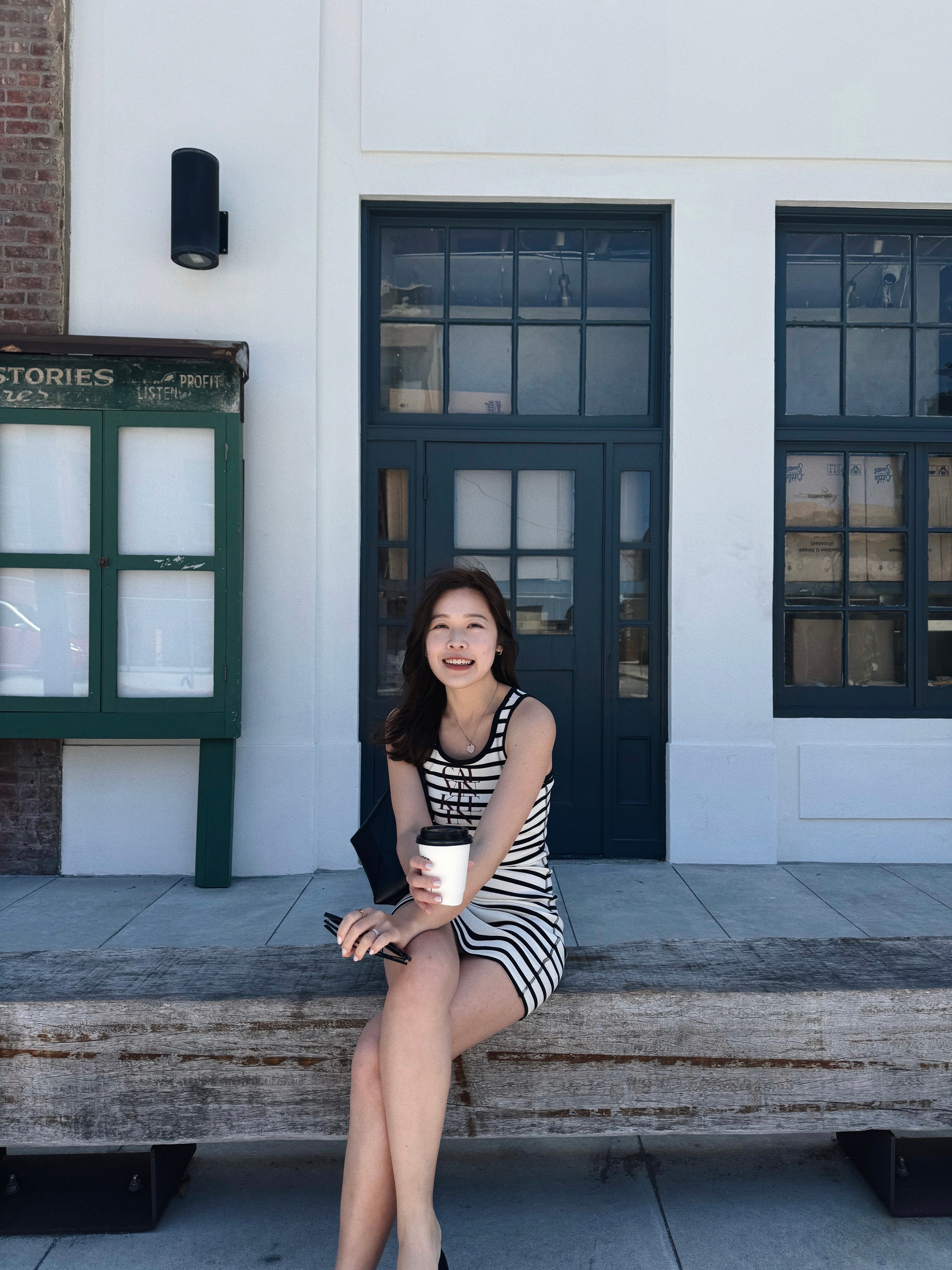 Cotton Rib Logo Graphic Tank Dress