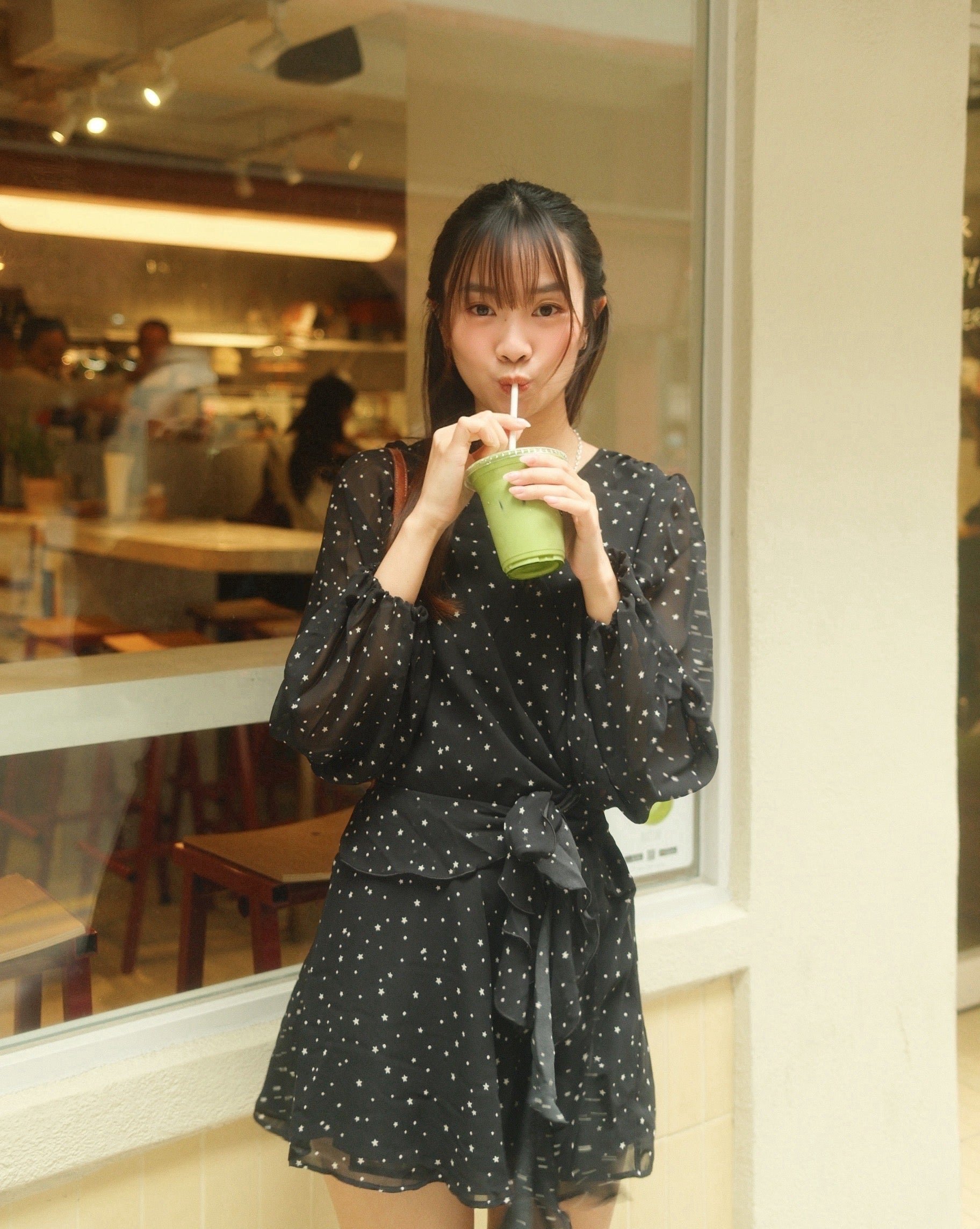 long sleeve plunge wrap dress Long-Sleeve Plunge Wrap Mini Dress – Elephant Clouds Apparel
