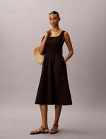 Gathered Midi Dress