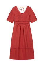 Meryl Linen Dress - Red