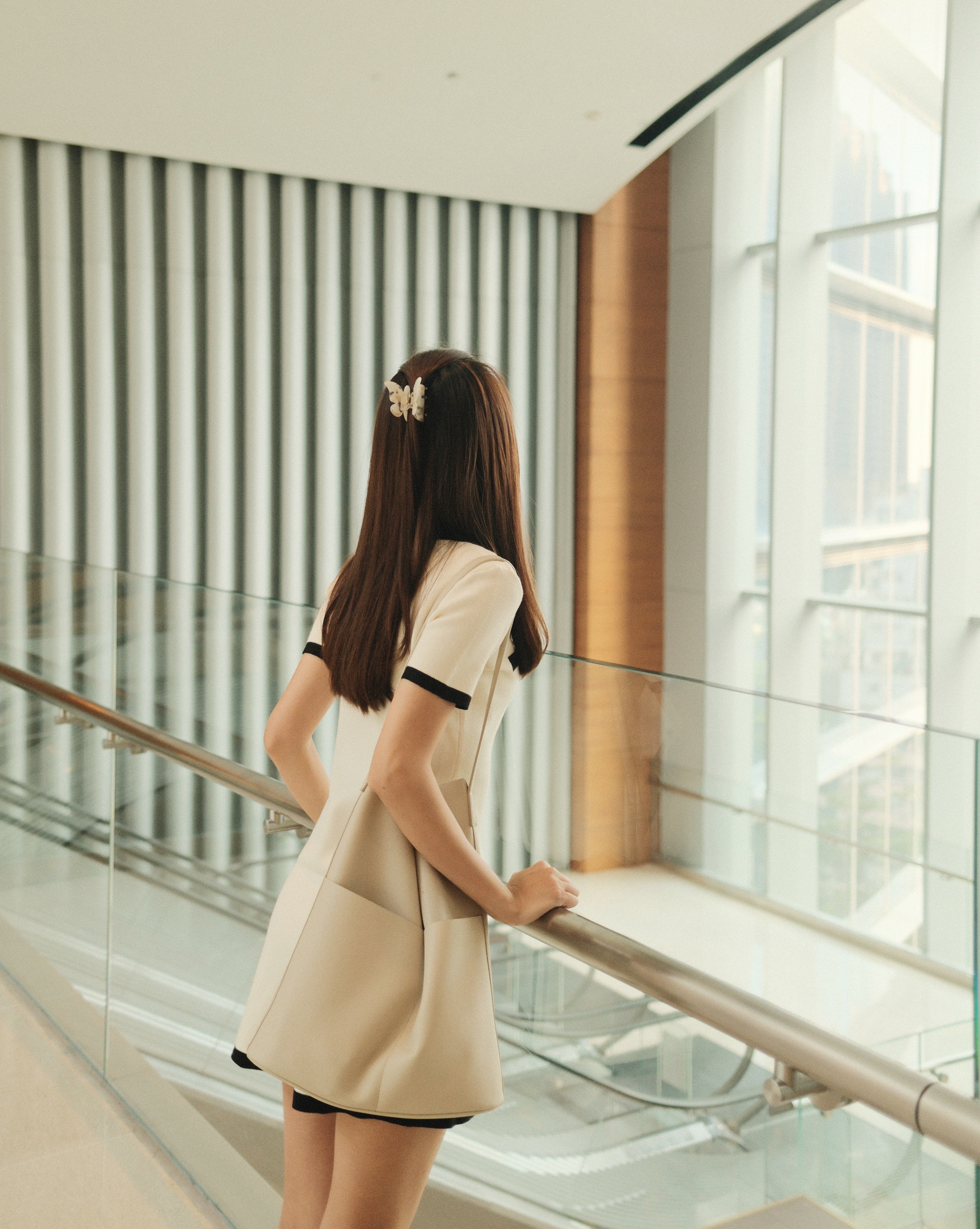 Collared Contrast Trim Knit Mini Dress Elephant Clouds Apparel Collared Contrast Trim Knit Mini Dress Elephant Clouds Apparel
