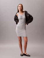 Cotton Rib Logo Graphic Tank Dress