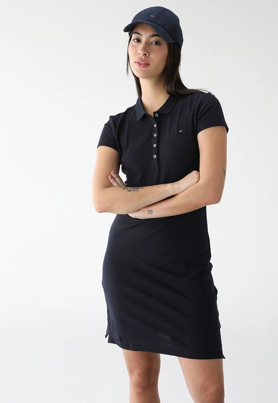 Stretch Cotton Polo Dress