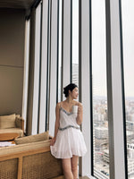 Flowy Embroidered Mini Skort