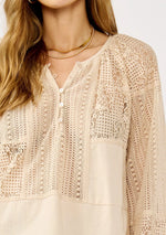Theia Patchwork Lace Blouse