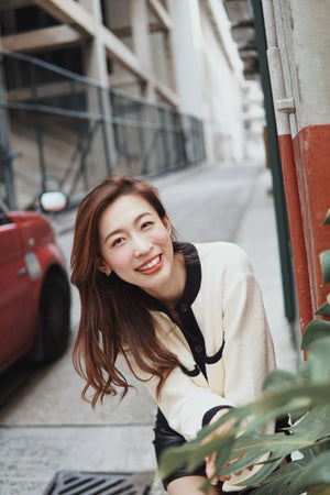 Fuzzy Color Block Cardigan