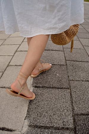 Sunshine Gold Handmade Sandals