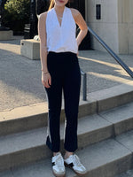 Bootcut Cropped Ponte Pull-On Pant