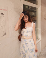 Love Galore Wicker Belt Midi Dress