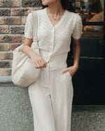 Lucia Hollow Cotton Cardigan