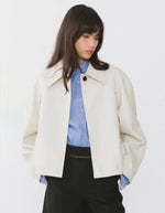Oversized Faux Leather Jacket