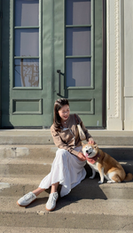 Ruffled Eyelet Trim Button Down Cardigan
