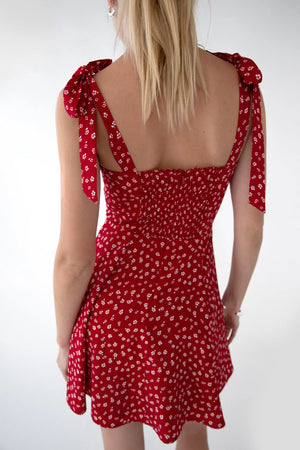 Floral Bustier Mini Dress