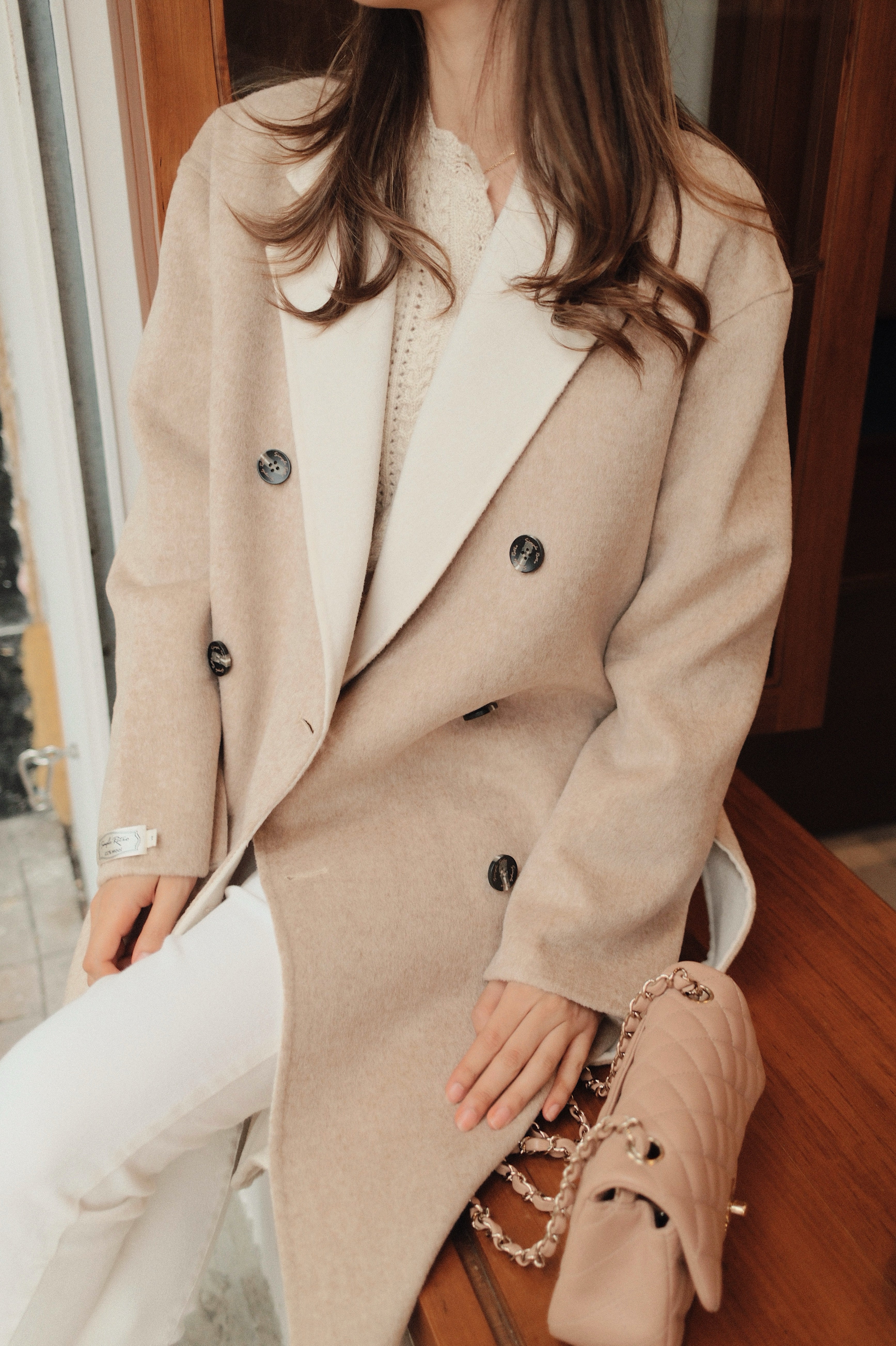 Double-Faced 100% Wool Coat