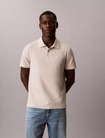 Men Woven Monologo Classic Polo Shirt