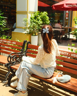 Hollow Knit Long Sleeve Cardigan