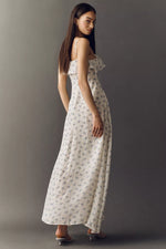 Wist Gathered Floral Sling Dress