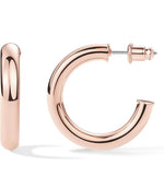 14K Gold Plated Lightweight Chunky Open Loops