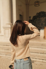 Lauren Wavy Collar Cardigan