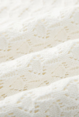 Laurie Cotton Crochet Dress - Ivory