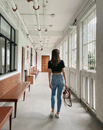 Cropped Knit Blouse + Skirt Set