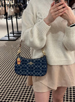 Teri Shoulder Bag in Denim