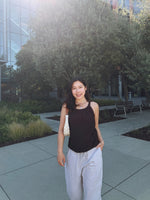 Silky Tie Shoulder Tank