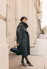 Carina Wool & Silk Scarf Coat