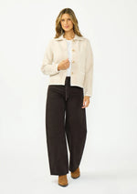 Marine Plaid Sweater Jacket
