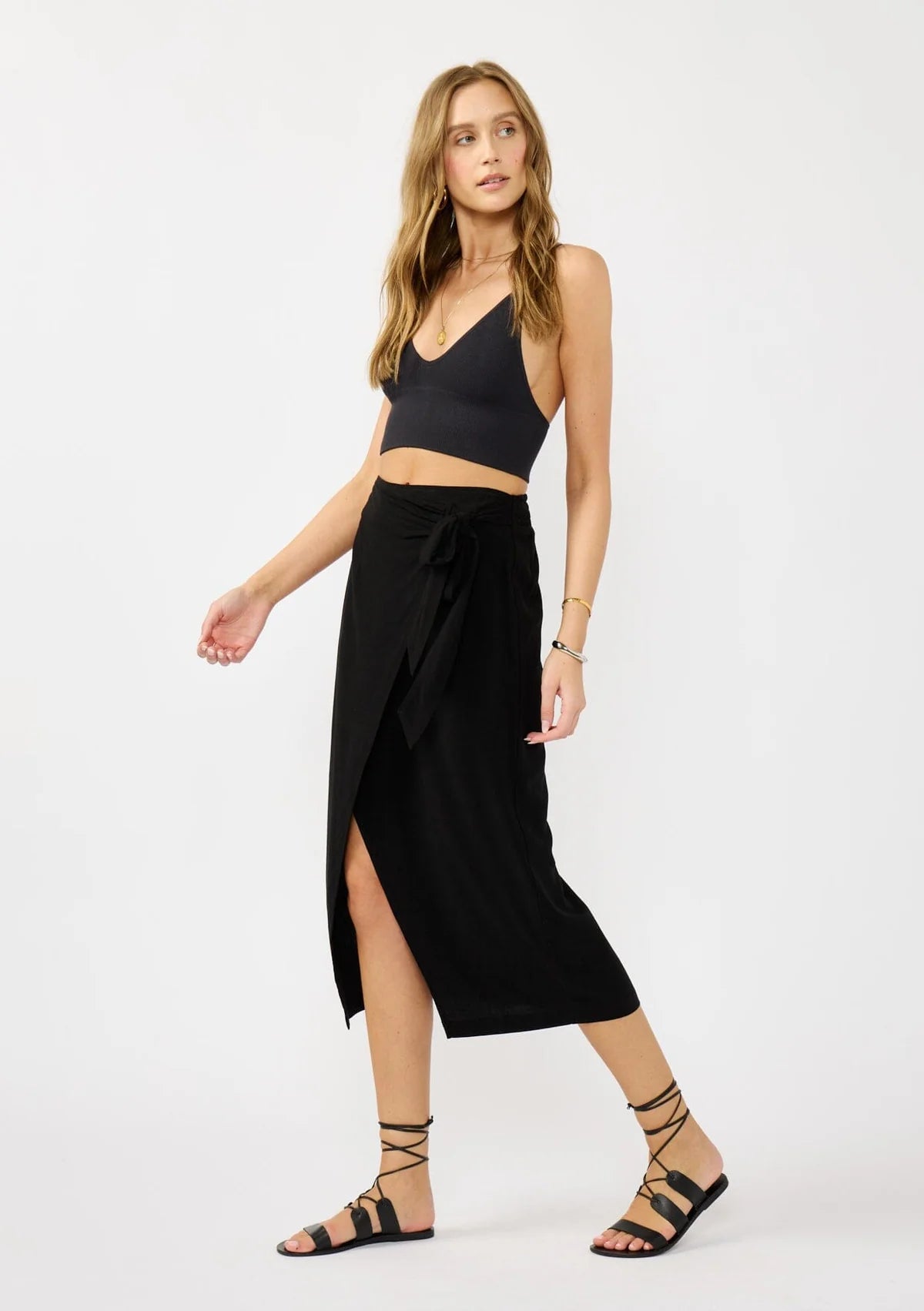Good Feelings Wrap Skirt