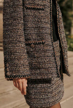 Charmaine Oversized Wool Tweed Coat  